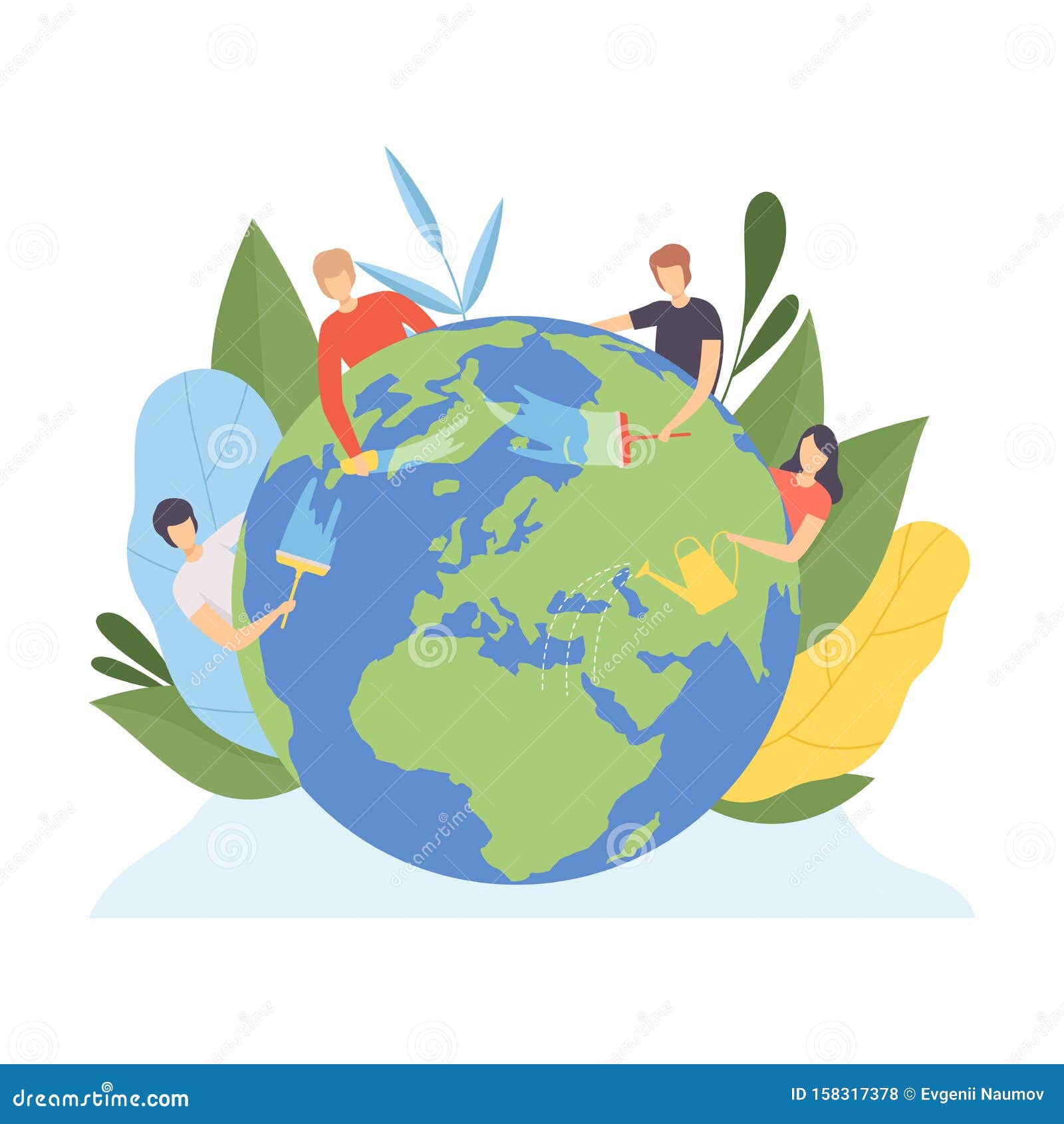 Nettoyage De La Planete Terre Et Des Plantes Aquatiques Volontaires S Occuper De La Planete Ecologie Environnement Nature Illustration De Vecteur Illustration Du Plat Normal Nettoyage De La Planete Terre Et Des Plantes Aquatiques Volontaires S Occuper De La Planete Ecologie Environnement Nature Illustration De Vecteur Illustration Du Plat Normal