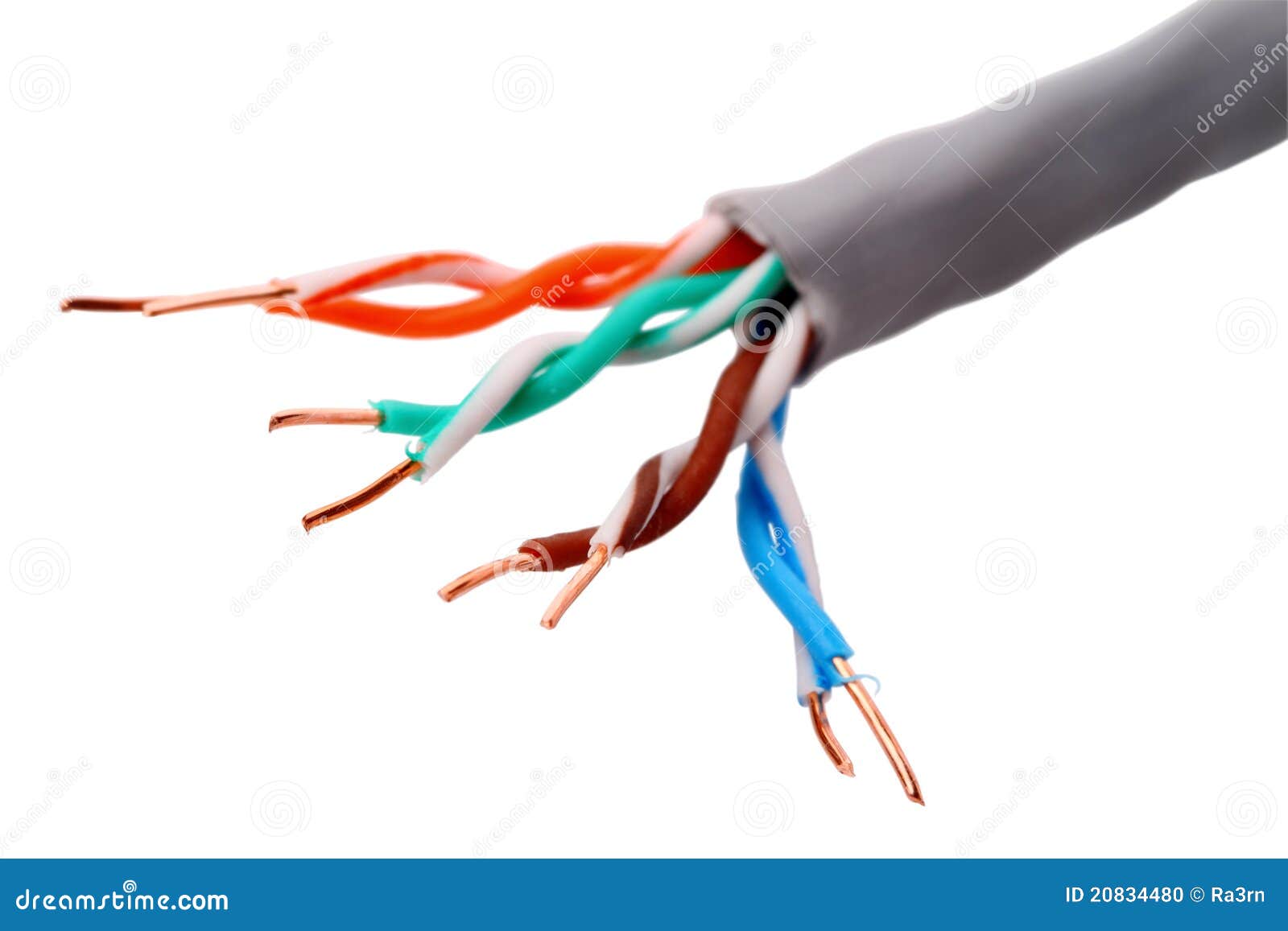 Network Cable CAT 5 stock photo. Image of cable, wiring 20834480