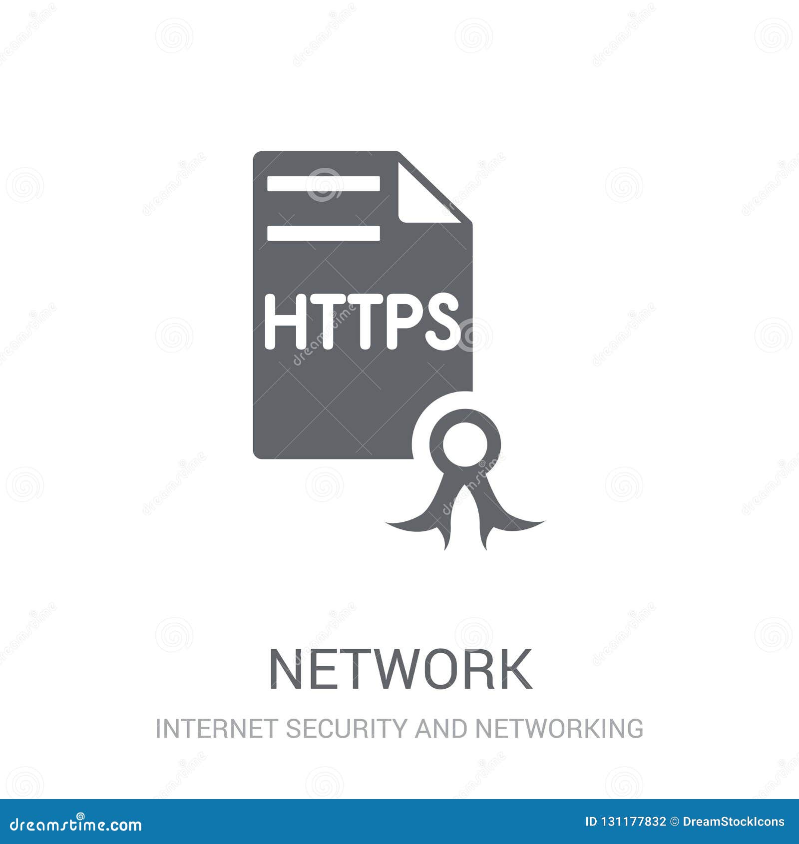 Network Certificate Icon. Trendy Network Certificate Logo Concept on