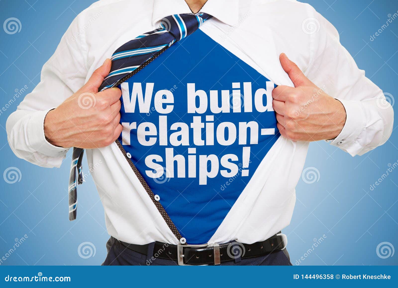 Network Concept with Slogan Under Business Shirt Stock Photo Image of
