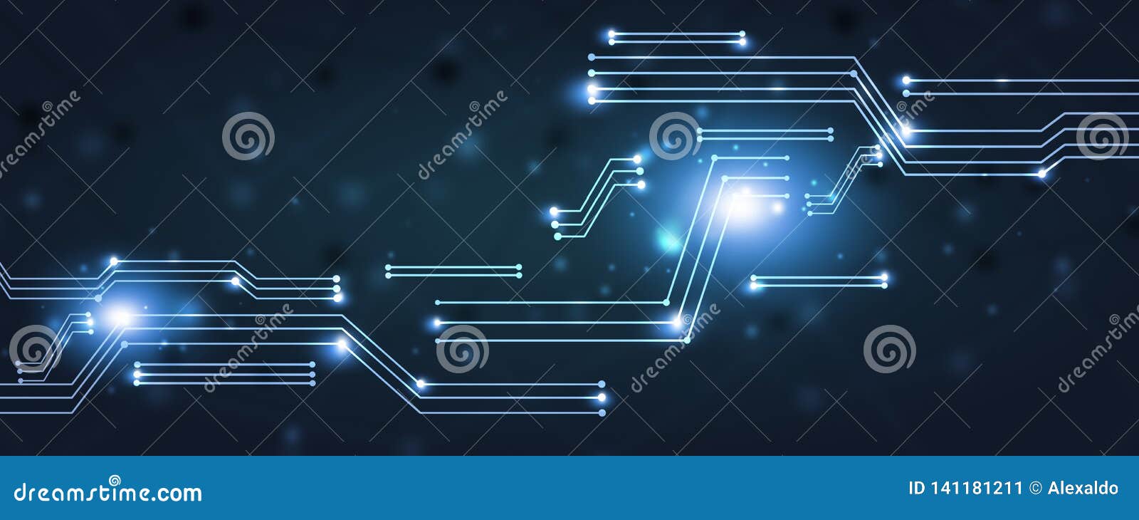 Network connections banner stock illustration. Illustration of