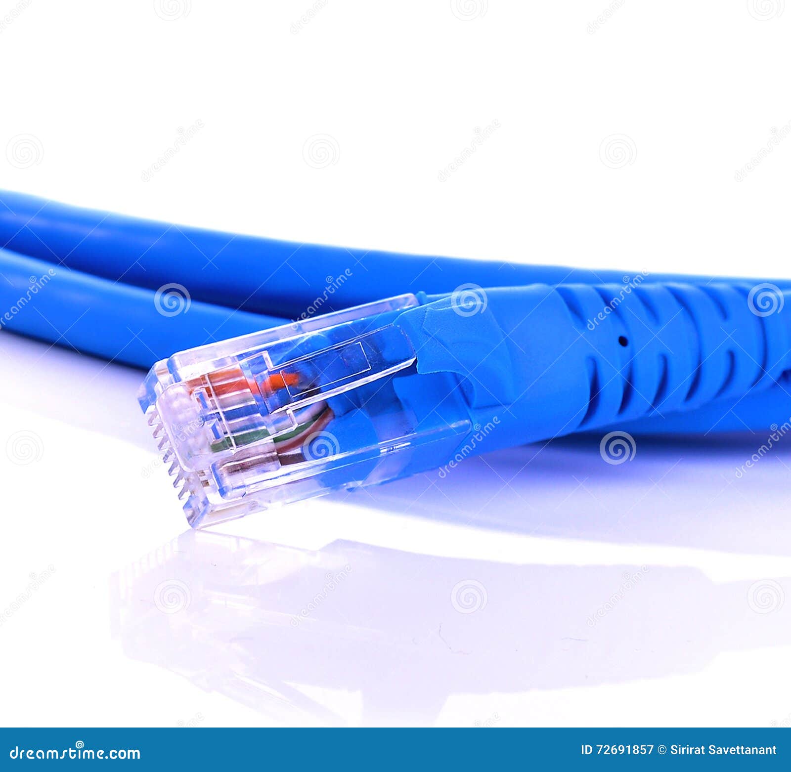 Network Cable Isolated on White Background Stock Image Image