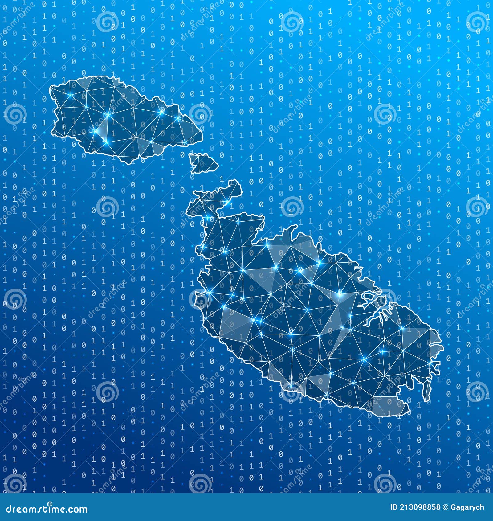 Network map of Malta. stock vector. Illustration of background 213098858