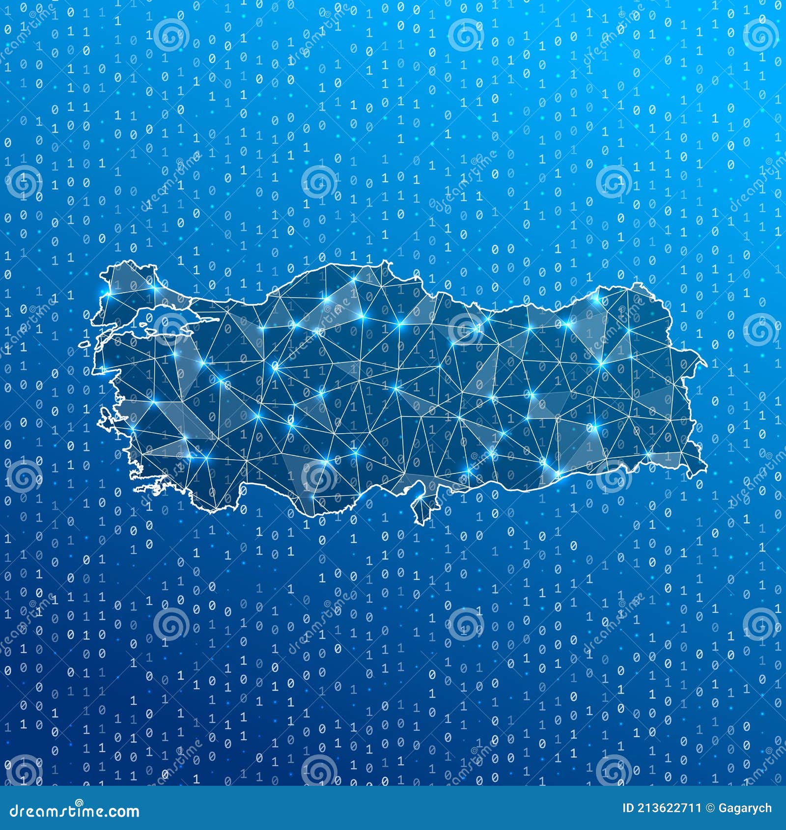 Network map of Turkey. stock vector. Illustration of create 213622711