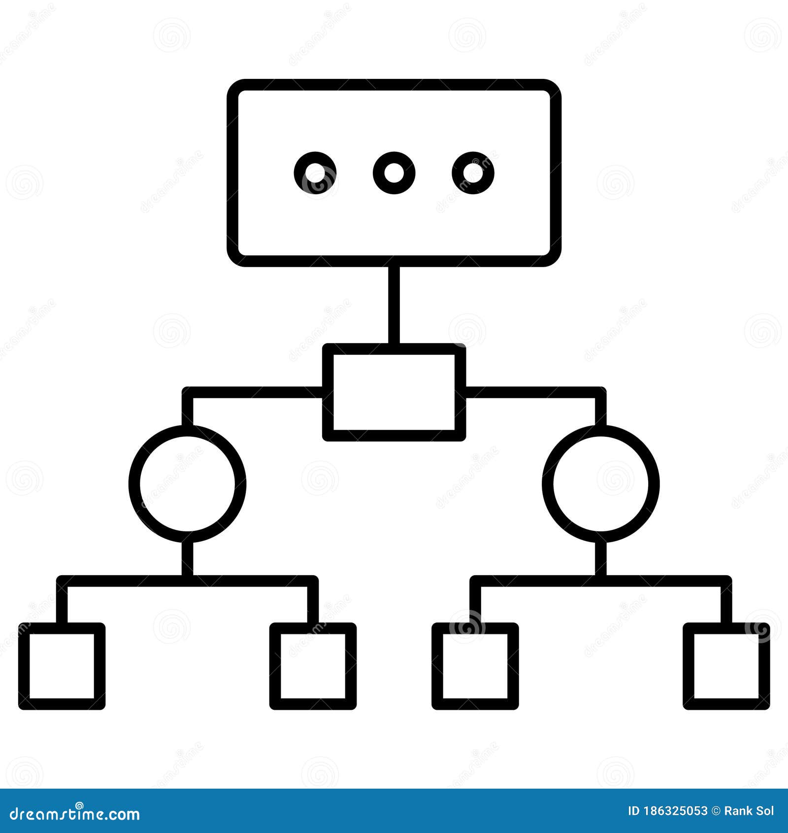 network mode outline  icon which can easily modify or edit