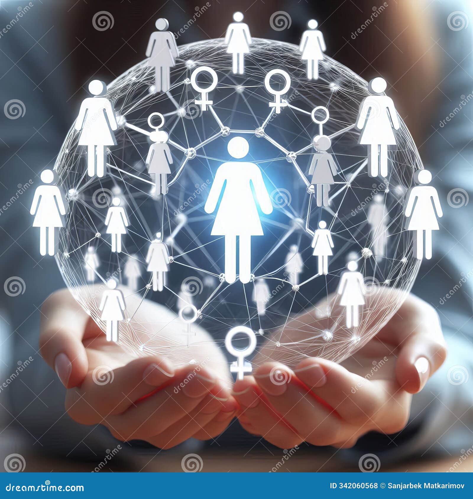 network of support a web of connected female s representin