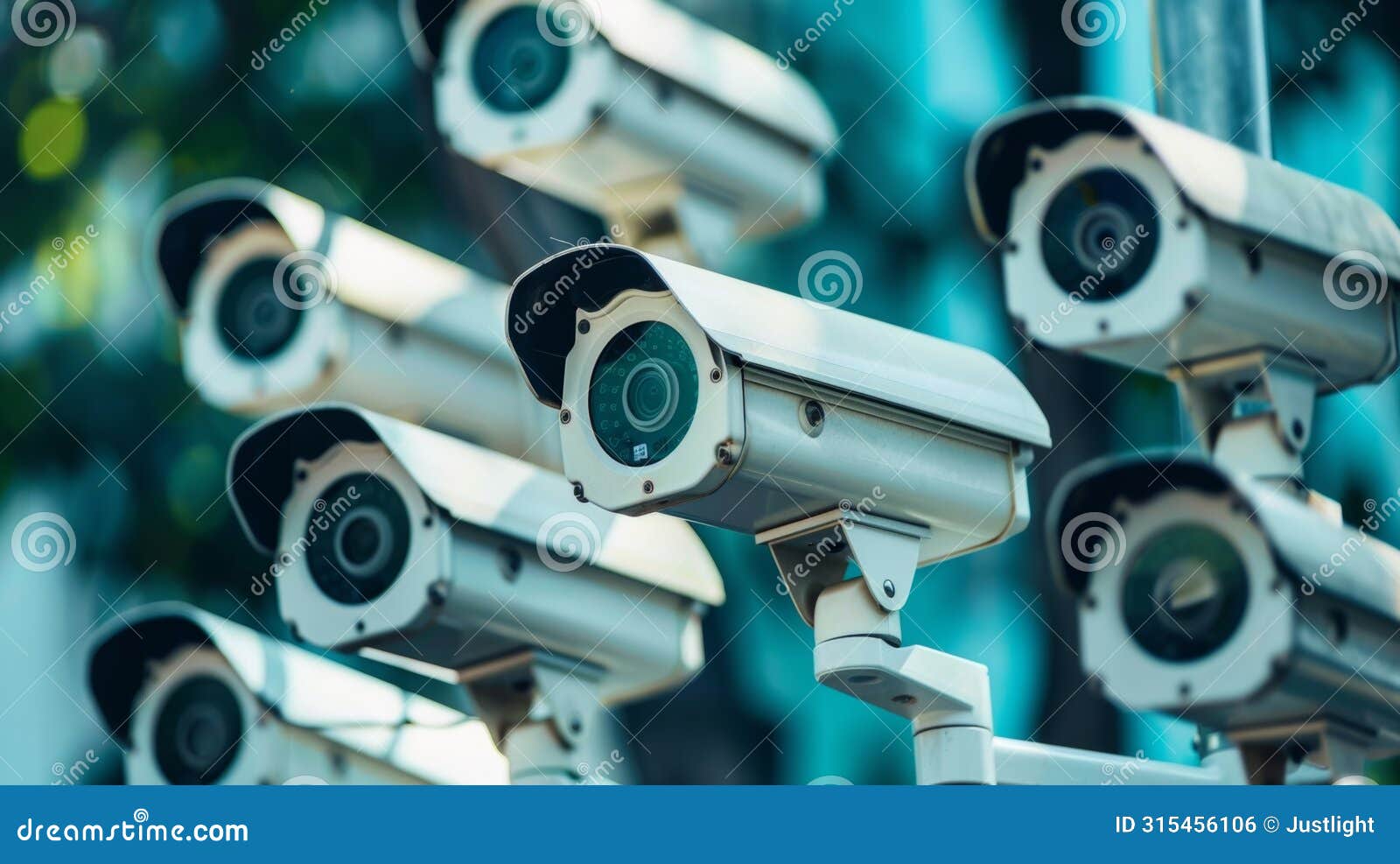 a network of surveillance cameras set up to monitor potential smuggling routes and illicit trade activities.