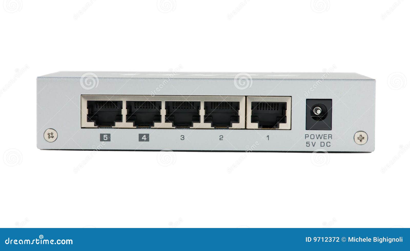 4 port switch network photo. switch Image small power, Network rj45, stock of