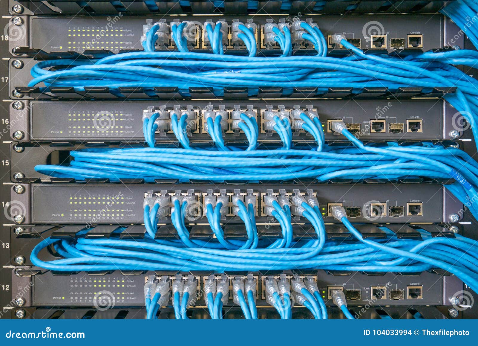 Network Switch And Ethernet Cables Stock Photo Image Of Internet