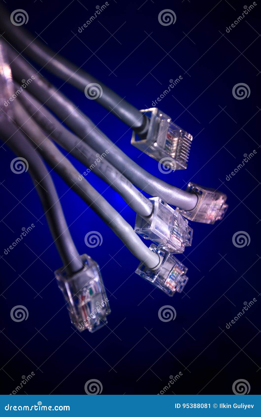 Network Switch And Cables, Symbol Of Global Communications
