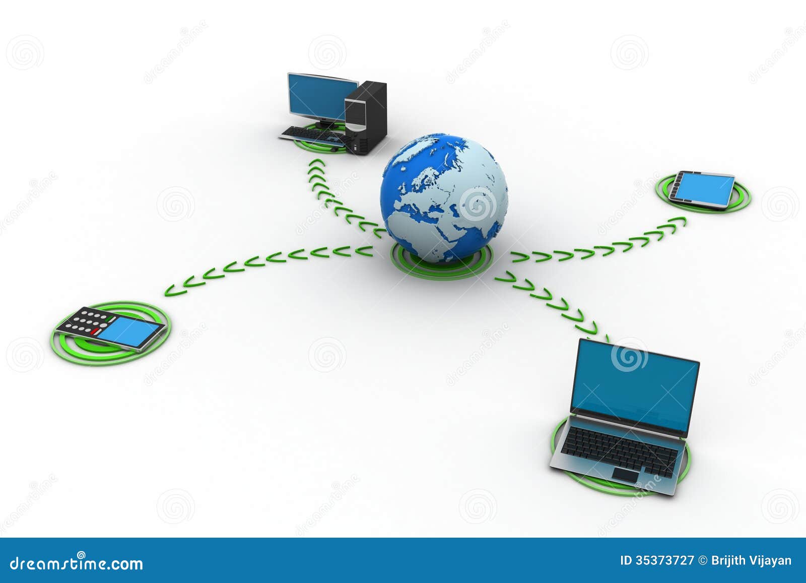 Networking with globe stock illustration. Illustration of firewall
