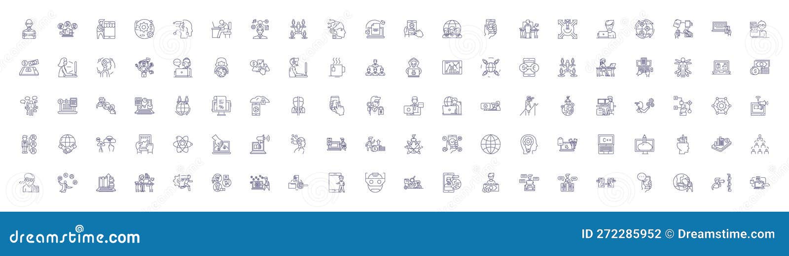 networking people line icons signs set.  collection of networking, people, connections, linkages, associates