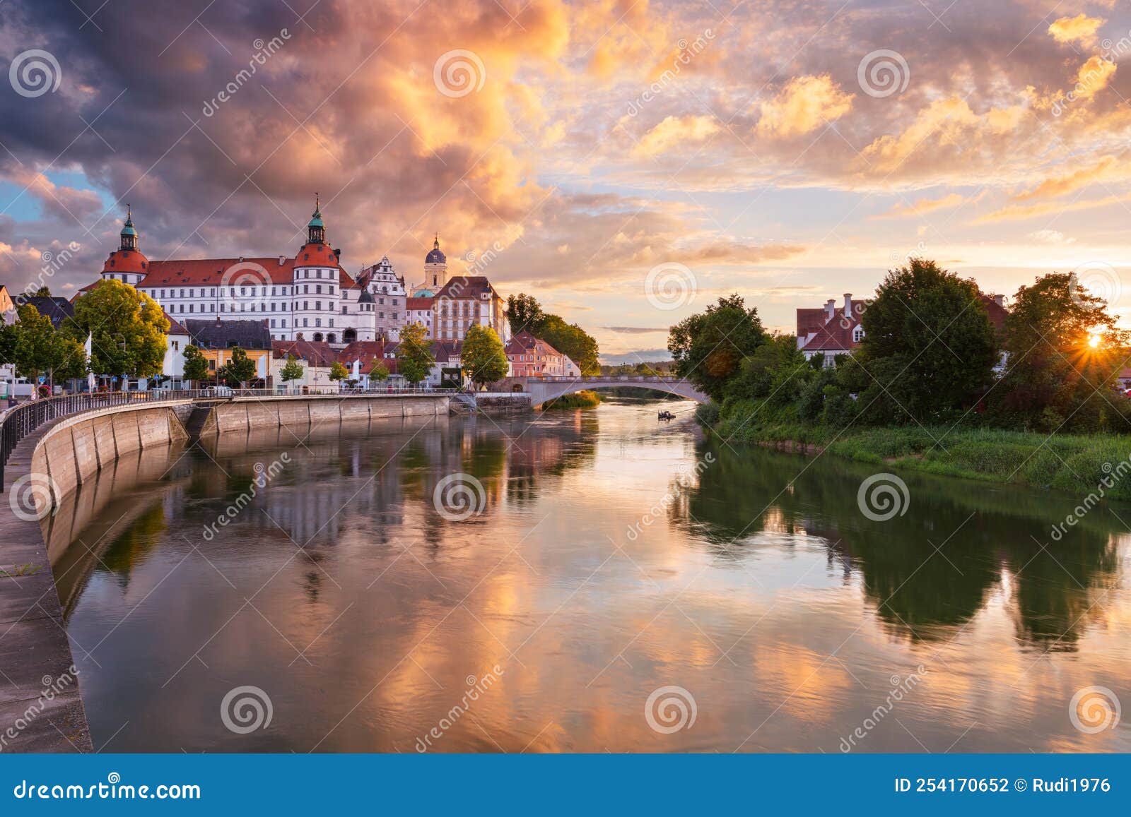 Neuburg an Der Donau, Germany. Stock Photo Image of medieval