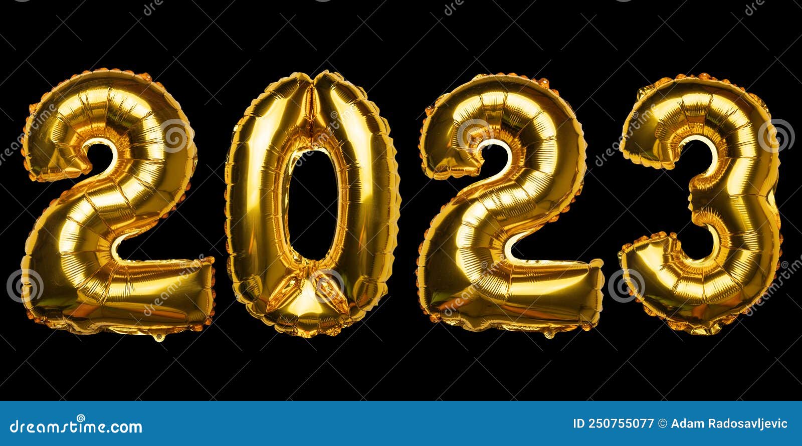21 Neues Jahreskonzept Aus Goldenem Folienballon Auf Schwarz ...