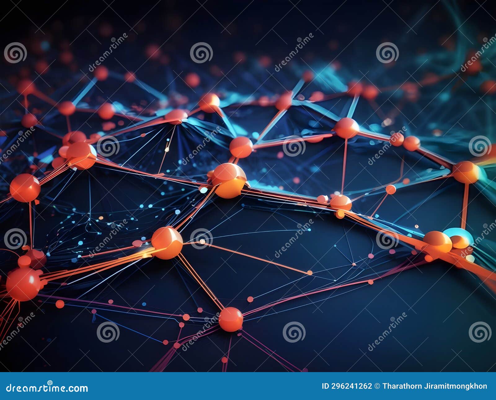 Neural Network Symphony Abstract Tech Background in Digital Harmony(07)