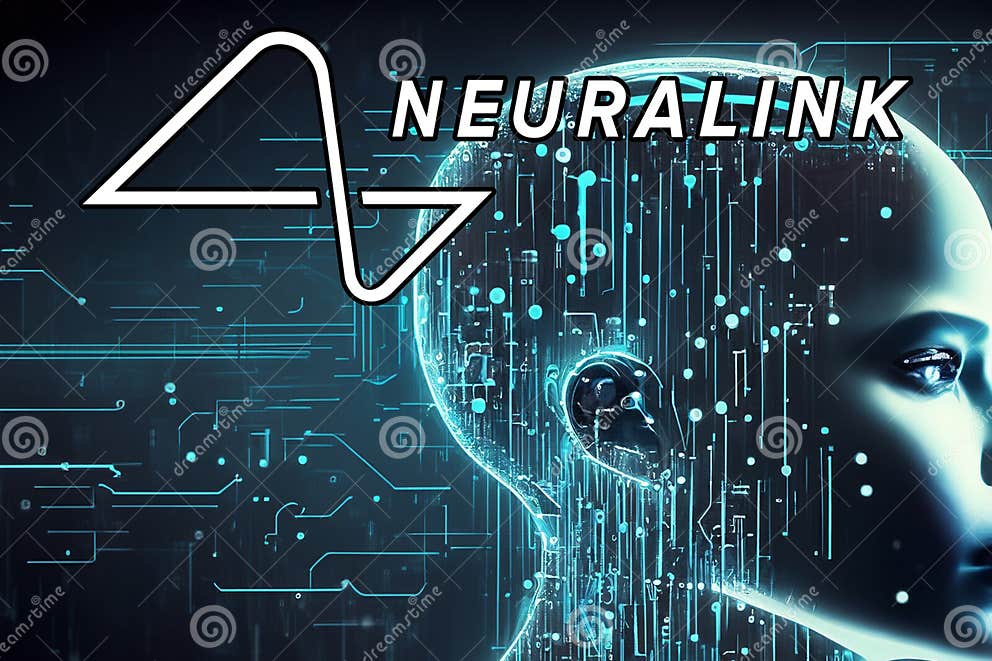 Neuralink. Elon Musk Artificial Intelligence Stock Photo - Image of