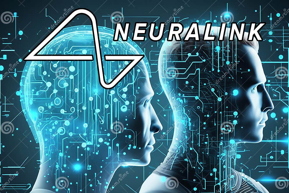 Neuralink. Elon Musk Artificial Intelligence Stock Photo - Image of