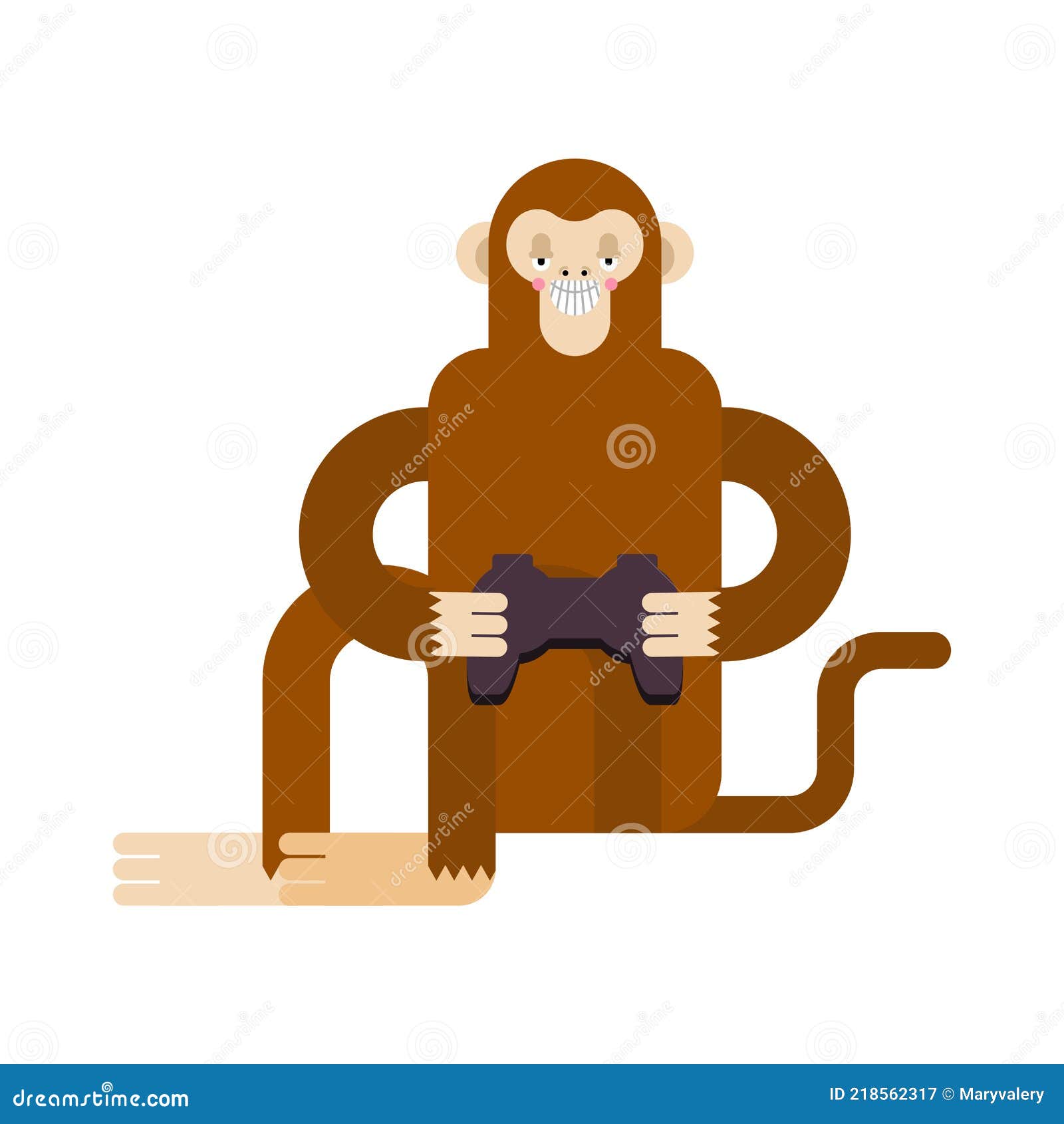 Neuralink Monkey Playing Video Game. Artificial Intelligence Cyborg Stock  Vector - Illustration of icon, human: 218562317