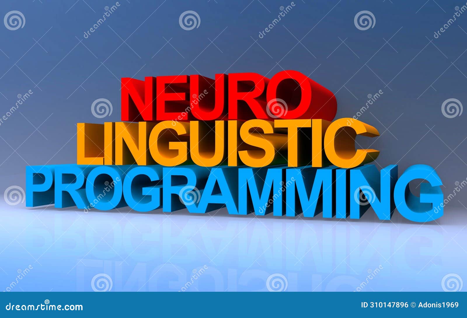 neuro linguistic programming on blue