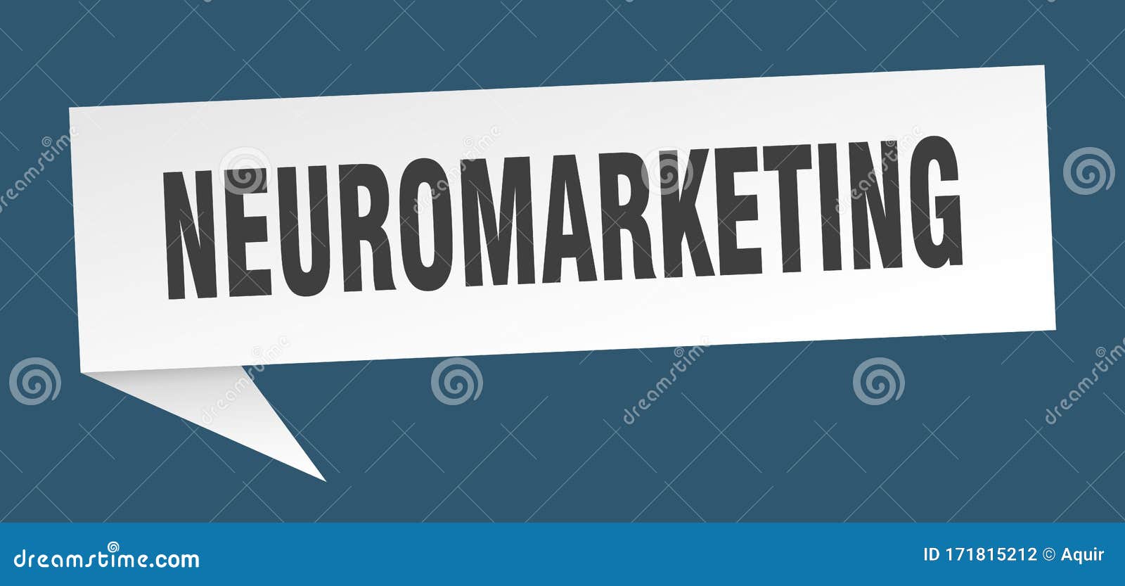 neuromarketing speech bubble. neuromarketing ribbon sign.