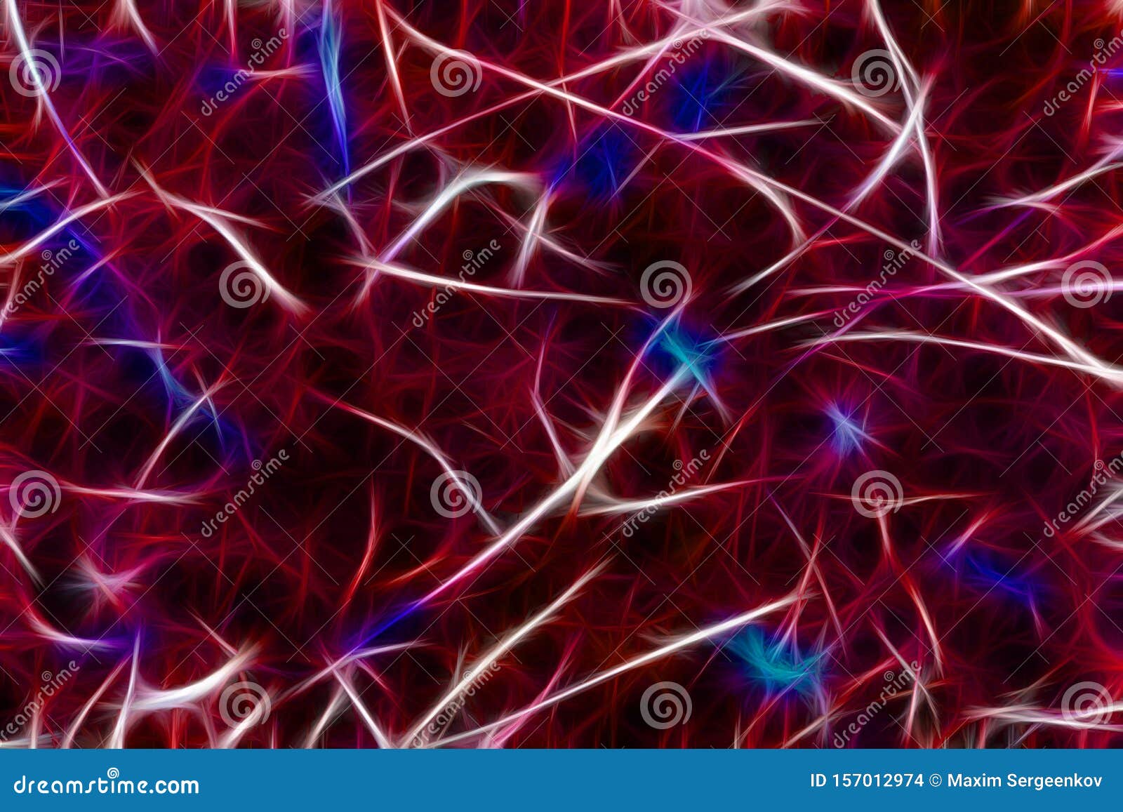 Background With Neurons And Synapse Stuctures Showing Human Brain Cells ...