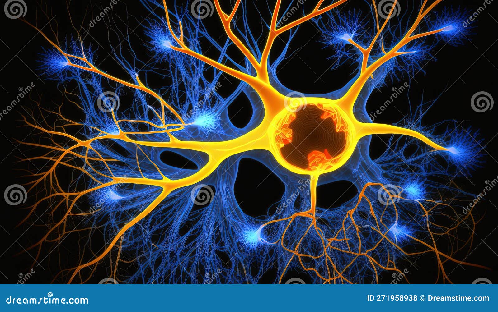 neuronal symphony: the dance of brain connections neuronal communication background