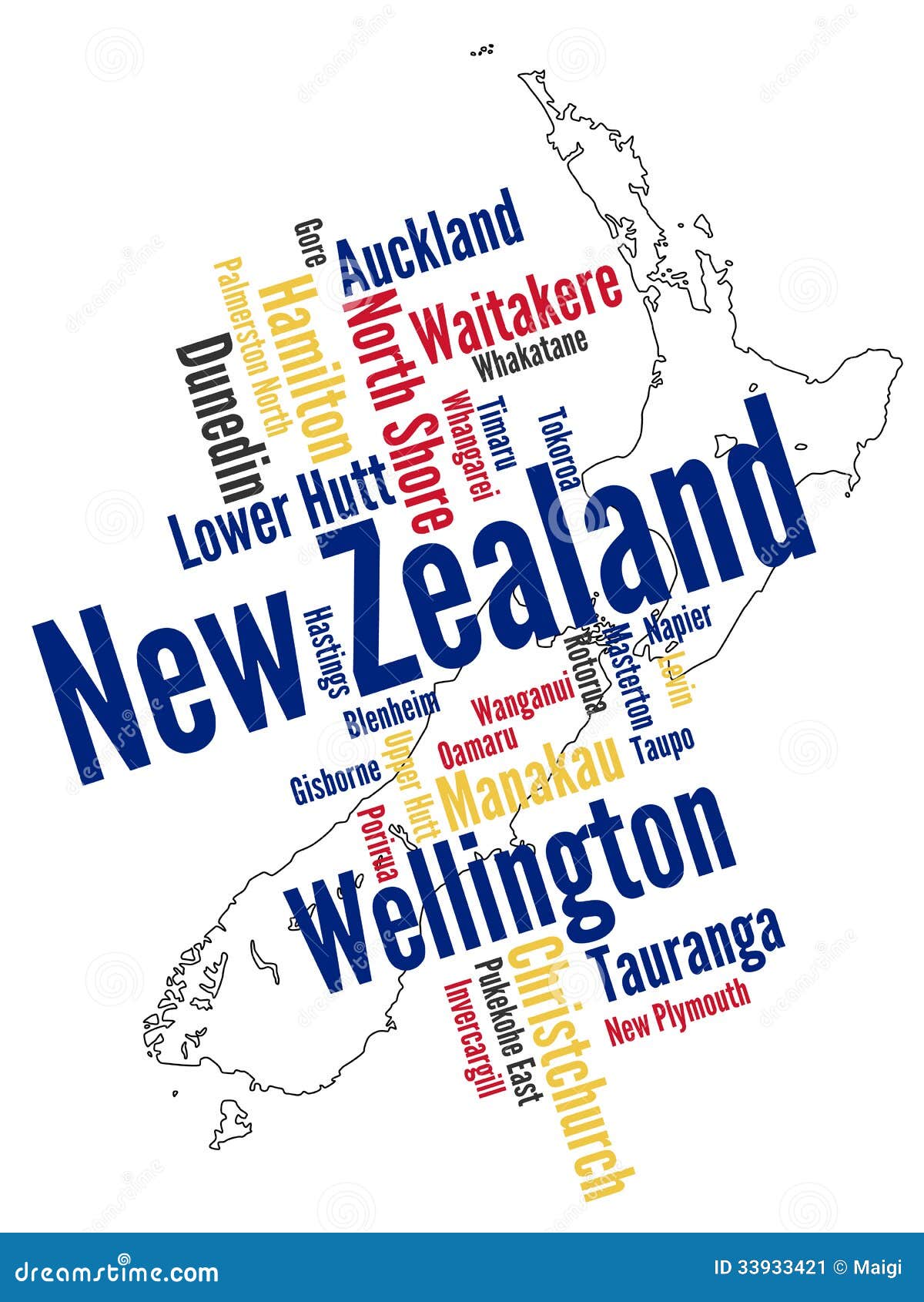 clipart map of new zealand - photo #39