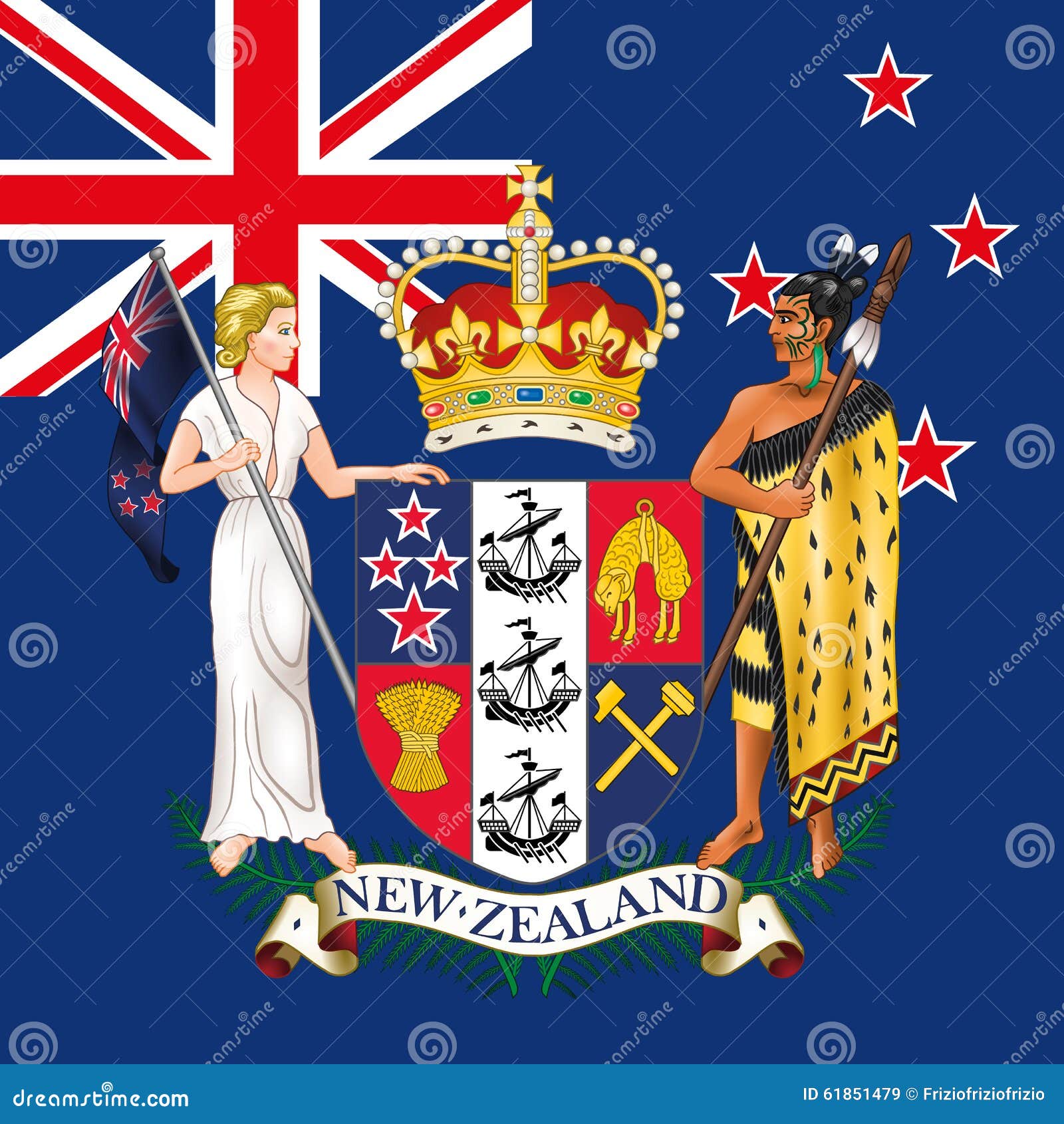 Wappen Neuseeland Wappen Neuseeland