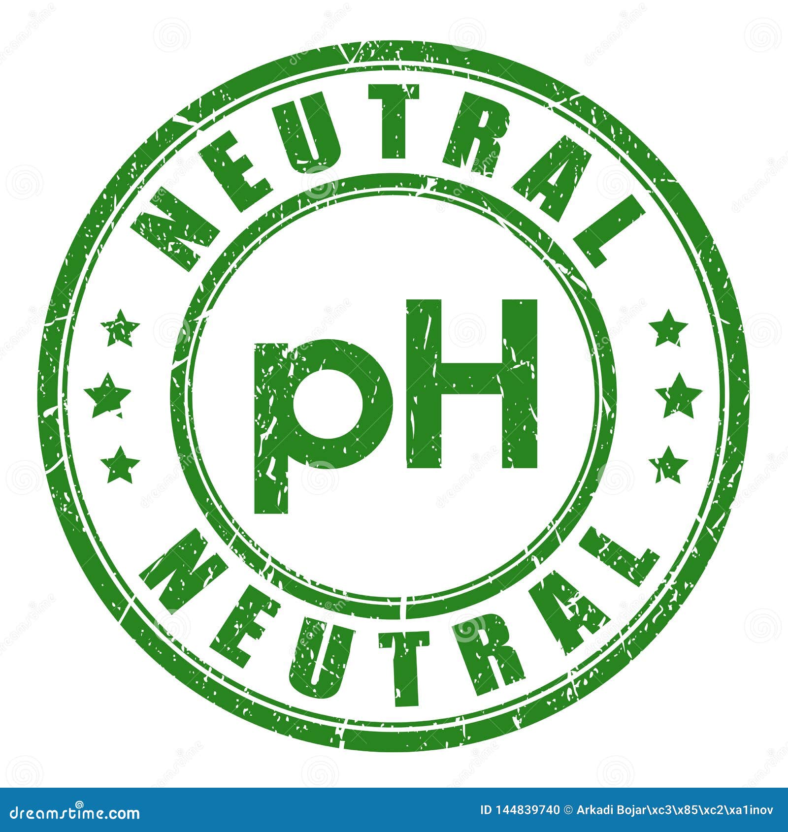 Neutral Ph Balance Vector Stamp Stock Vector Illustration of care