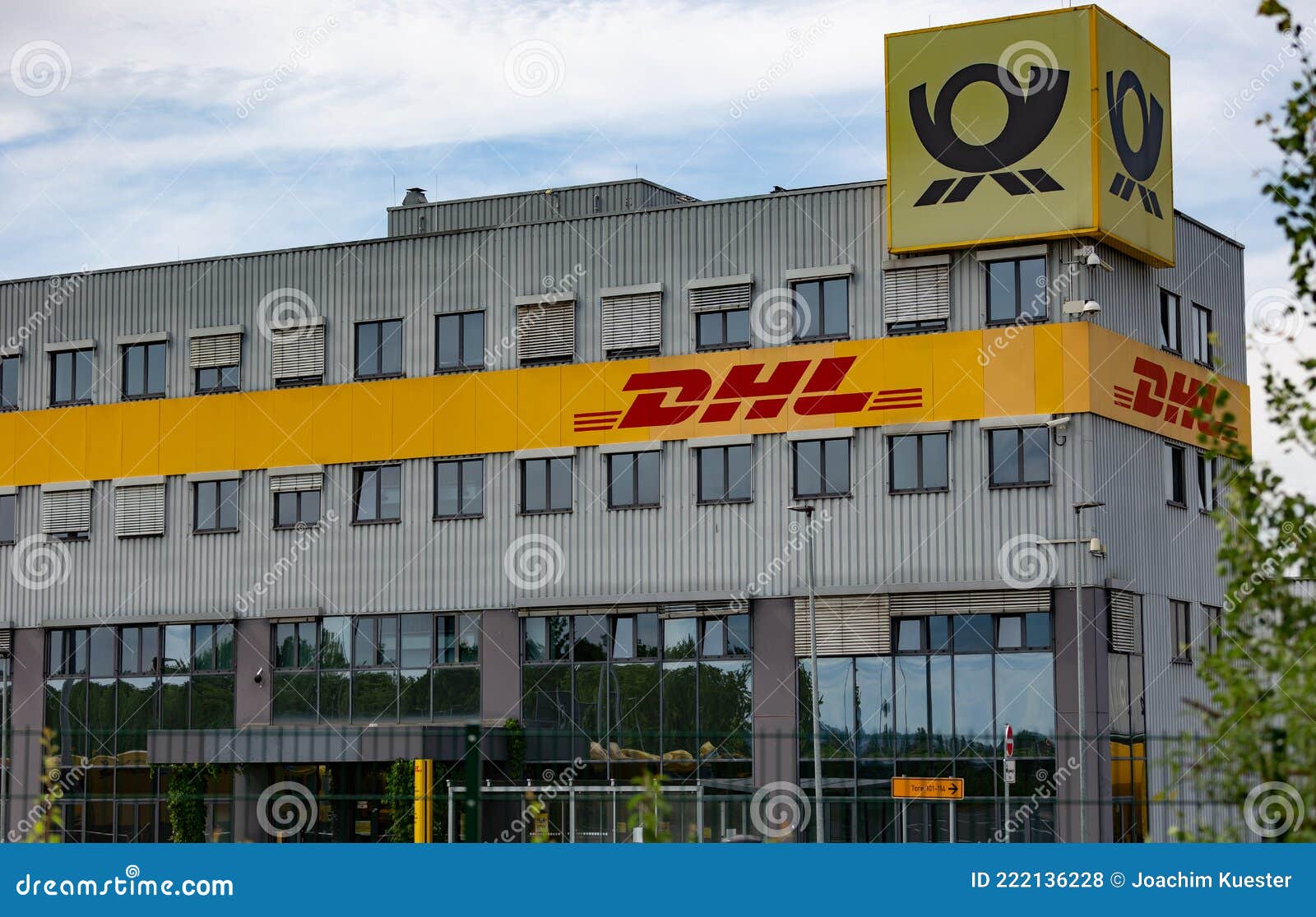 Office Building of a DHL Depot Editorial Stock Photo - Image of parcel ...