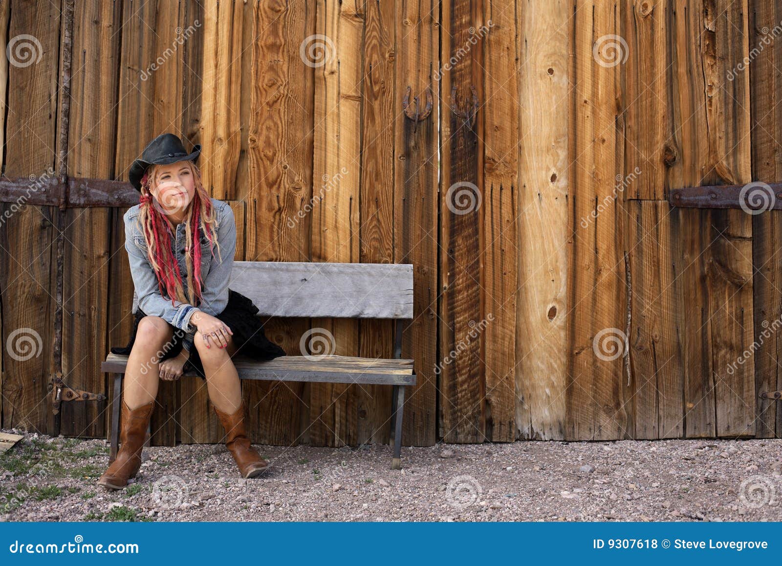 Nevada Cowgirl Stock Photo Image Of People Clothing 9307618