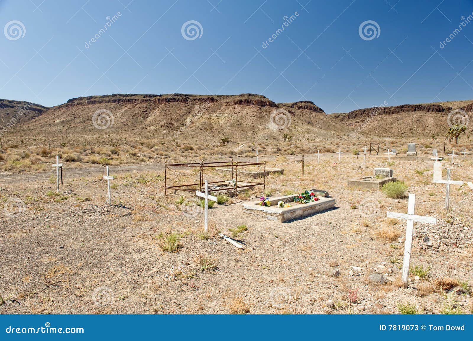 Nevada desert cemetery stock image. Image of earth, religion 7819073