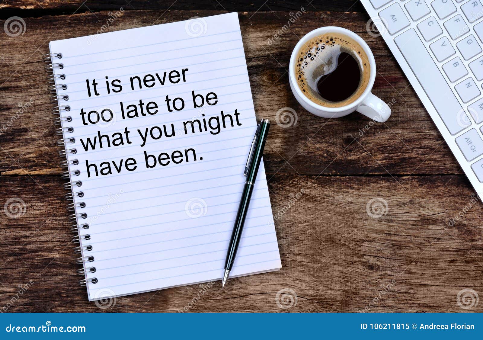 it is never too late to be what you might have been. inspirational quote