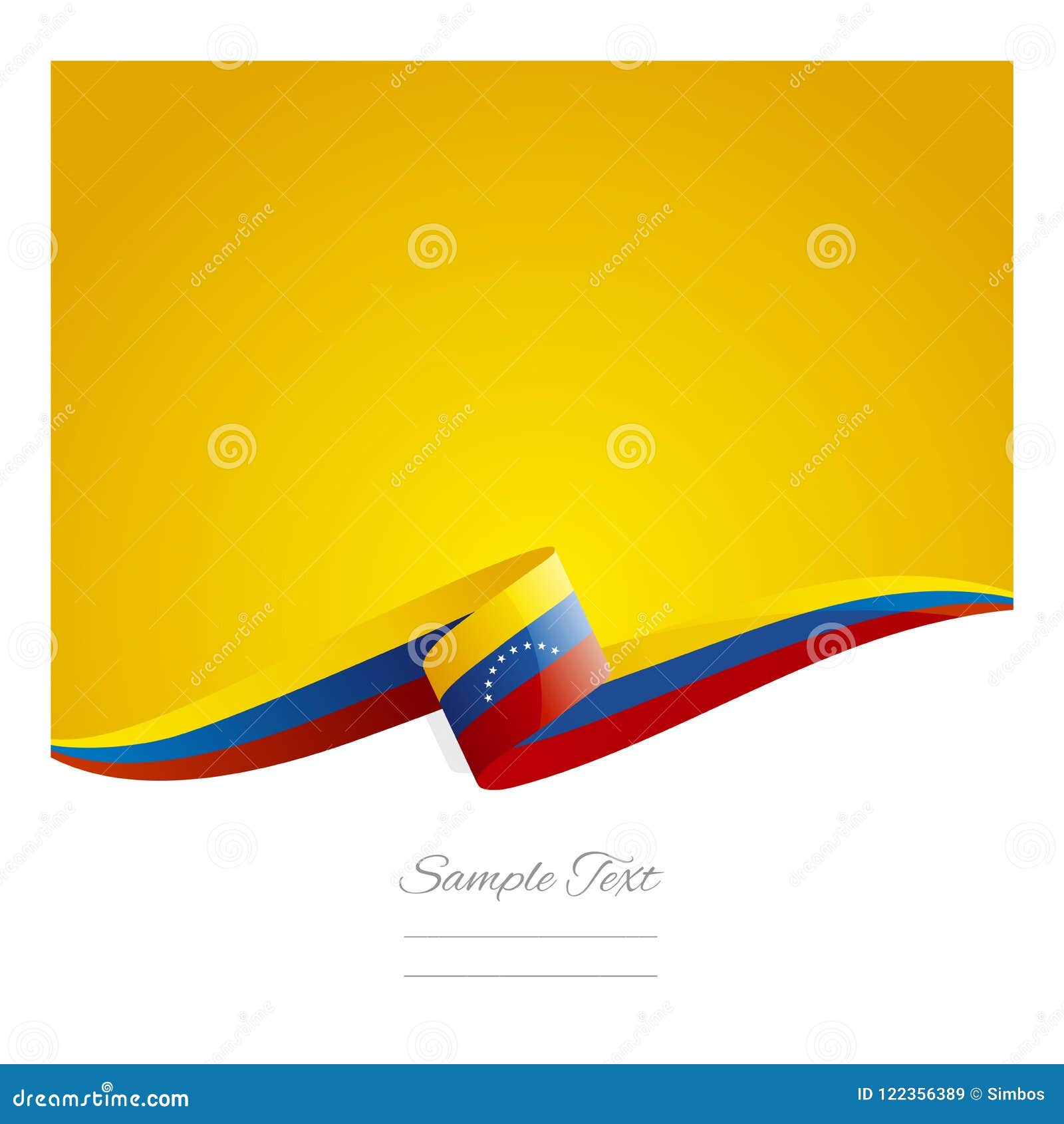 new abstract venezuela flag ribbon banner