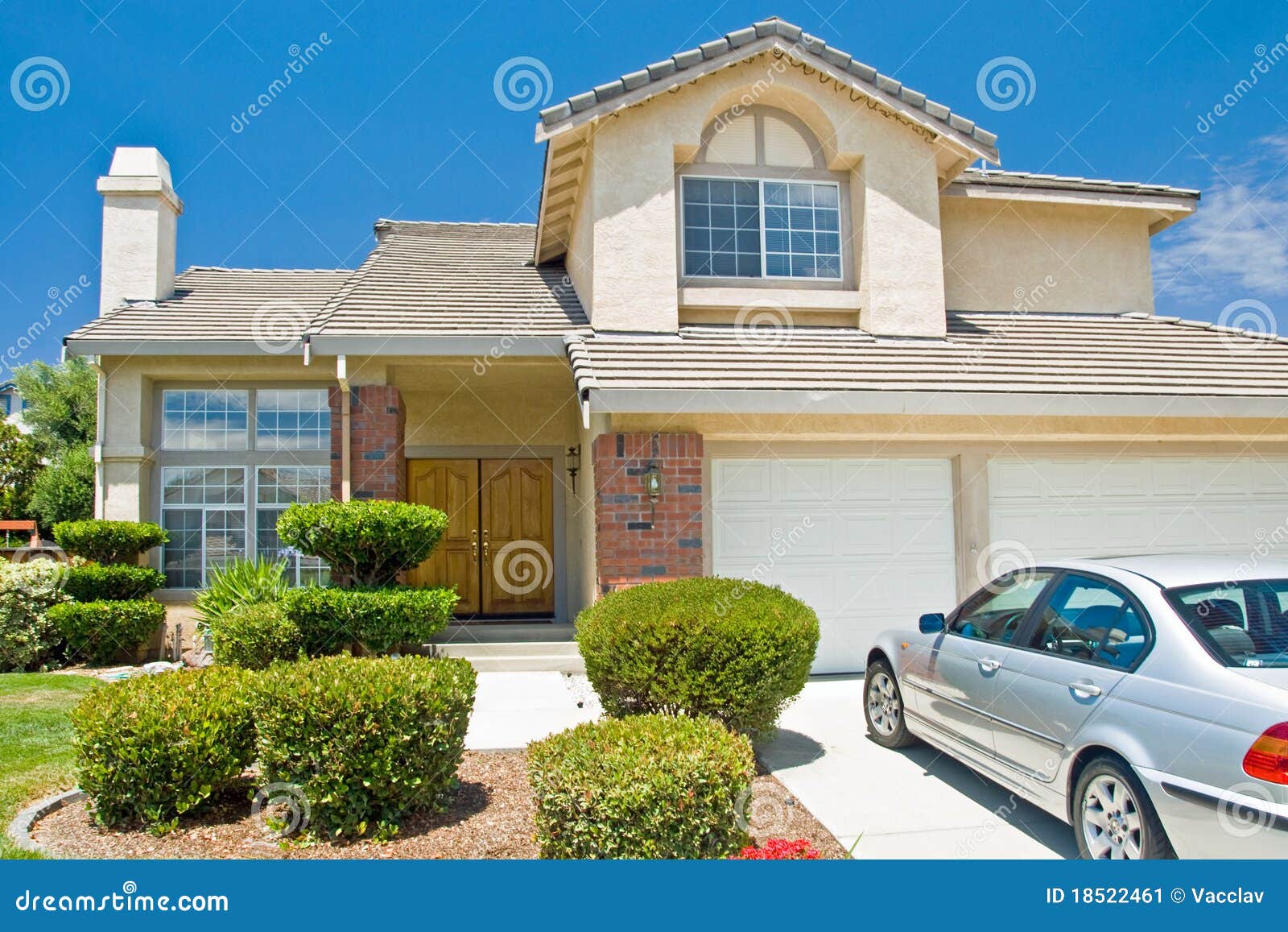 New American dream home stock image. Image of lifestyle 18522461