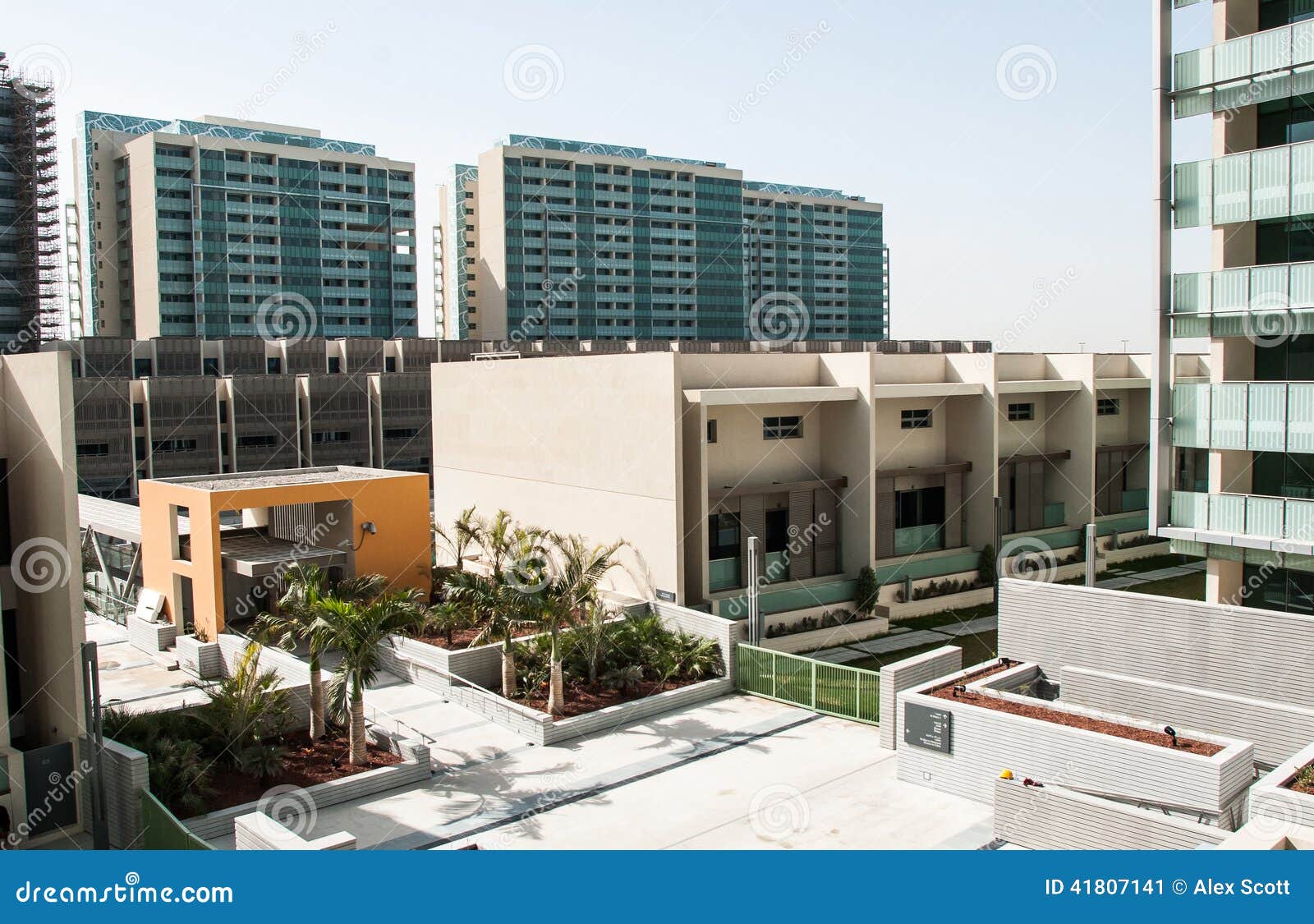 New Apartment Blocks, Abu Dhabi Stock Image Image of building
