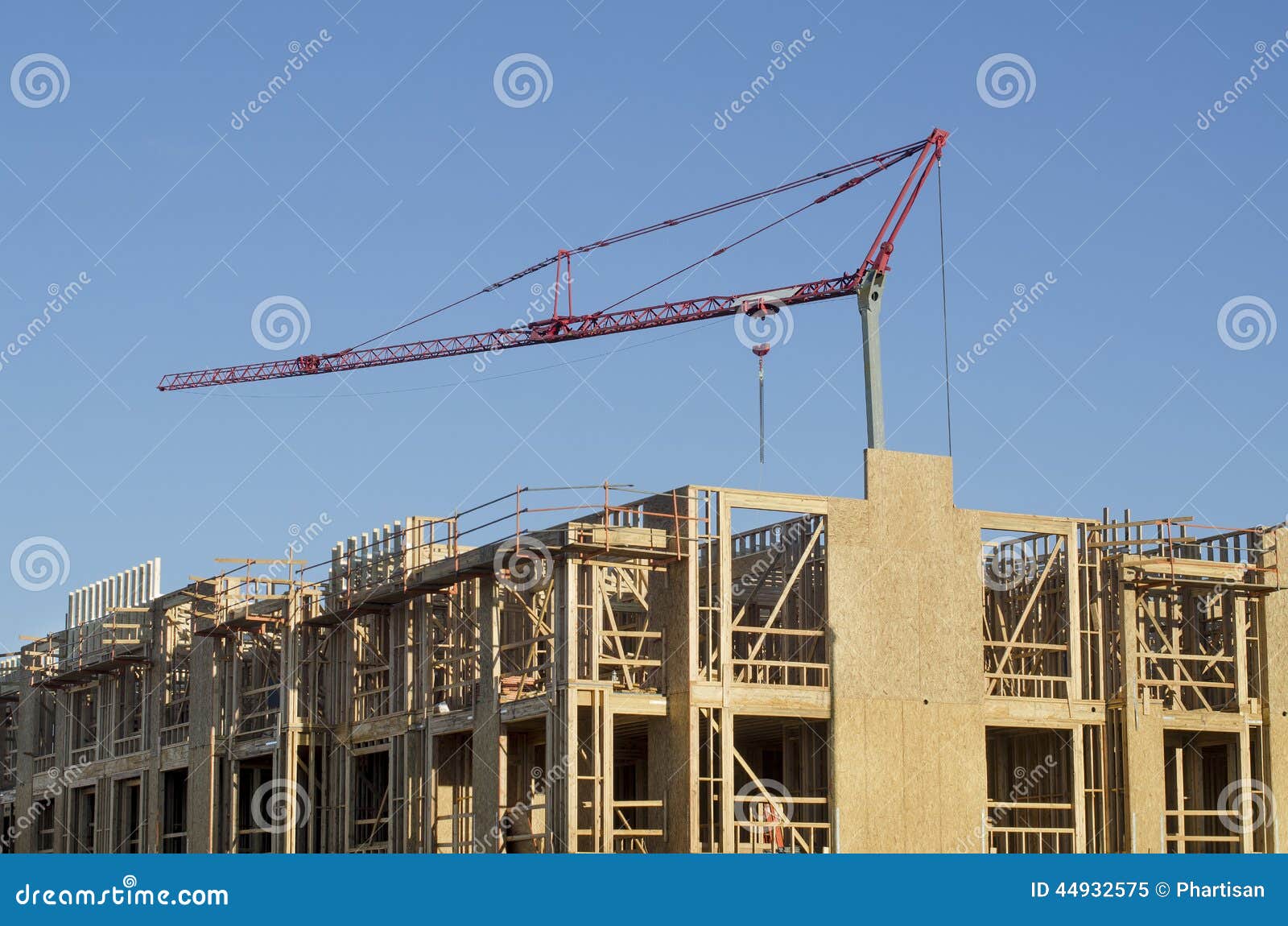New Apartment Complex Under Construction Stock Image Image of built