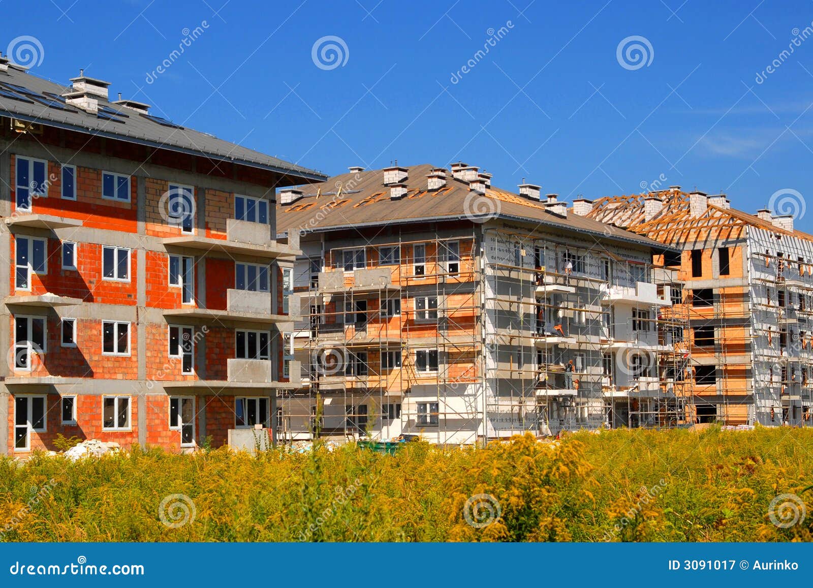 New apartments stock image. Image of industry, estate 3091017