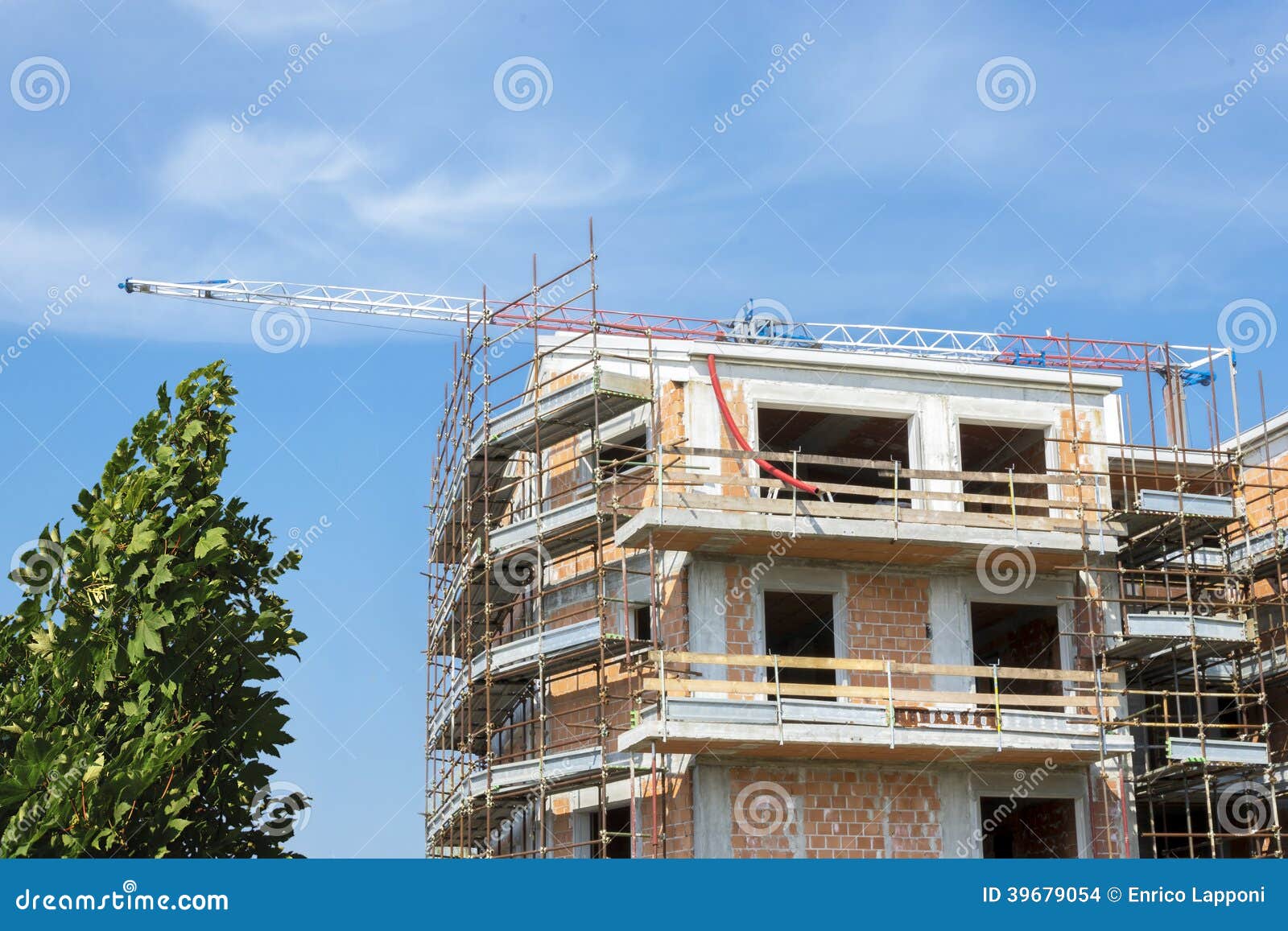 New Apartments Under Construction Stock Photo Image of house