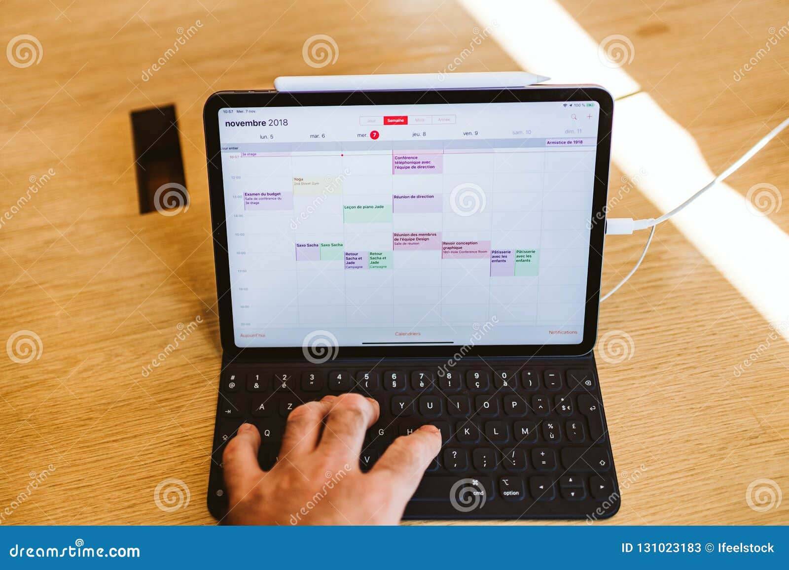 New Apple Computers IPad Pro Tablet Calendar App Editorial Stock Photo