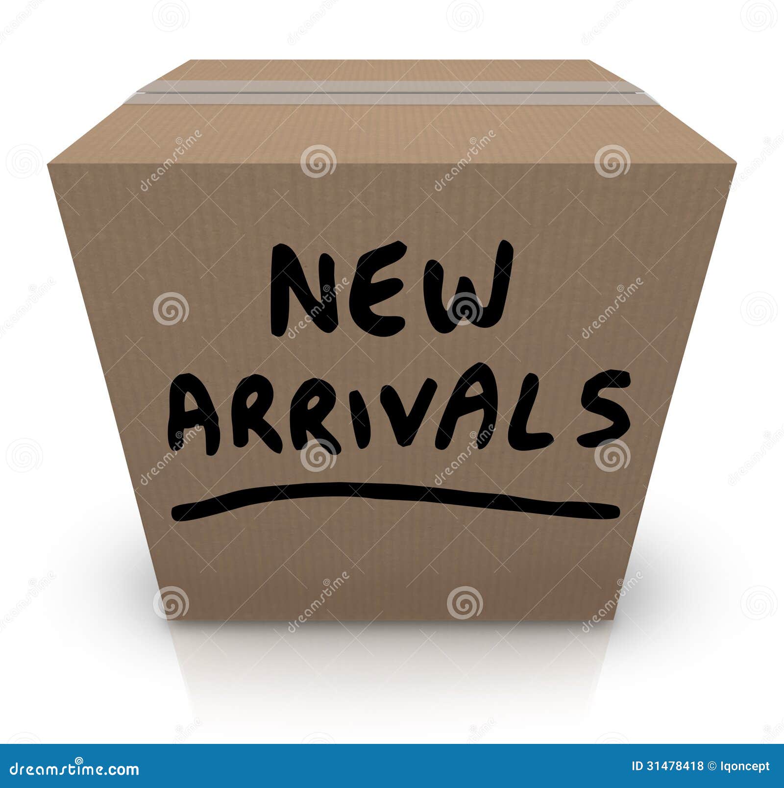 new arrivals cardboard box latest products merchandise