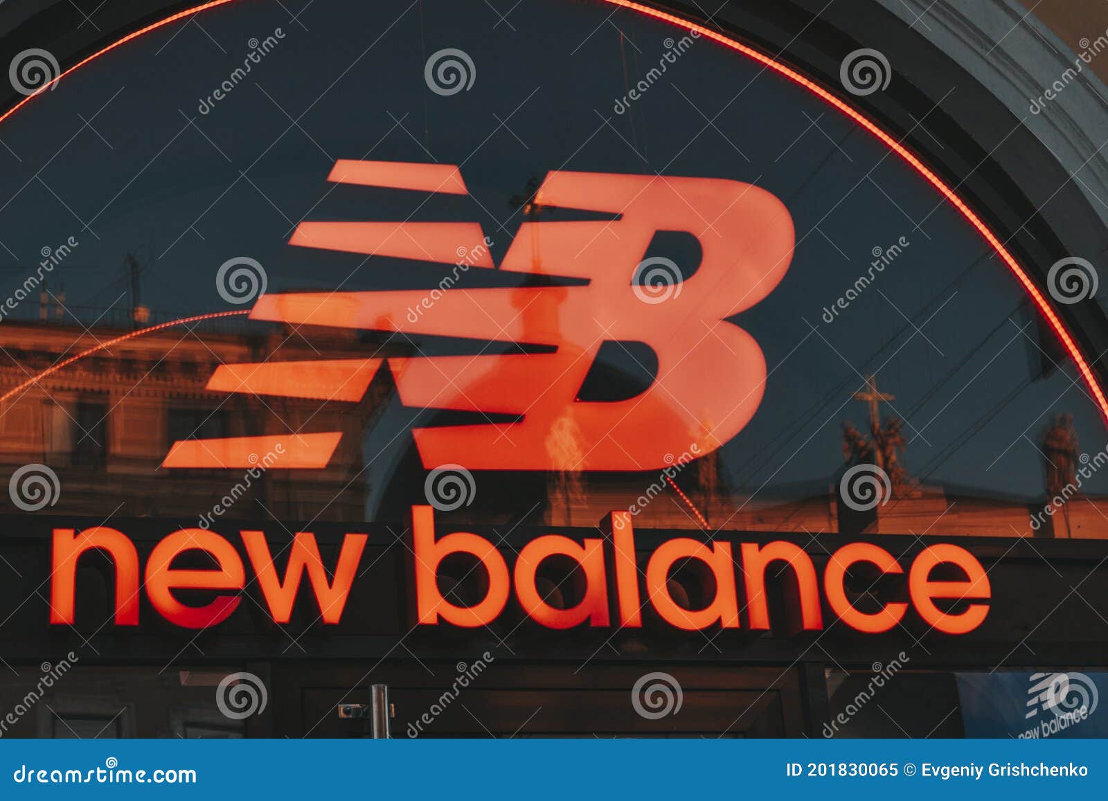New Balance Logo Sign Footwear Shop Black Friday Sale Editorial Image ...