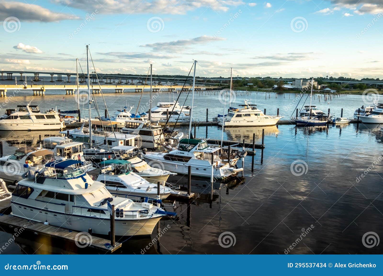 New Bern North Carolina Town Riverfront Scenes Stock Photo Image of aerial, blue 295537434