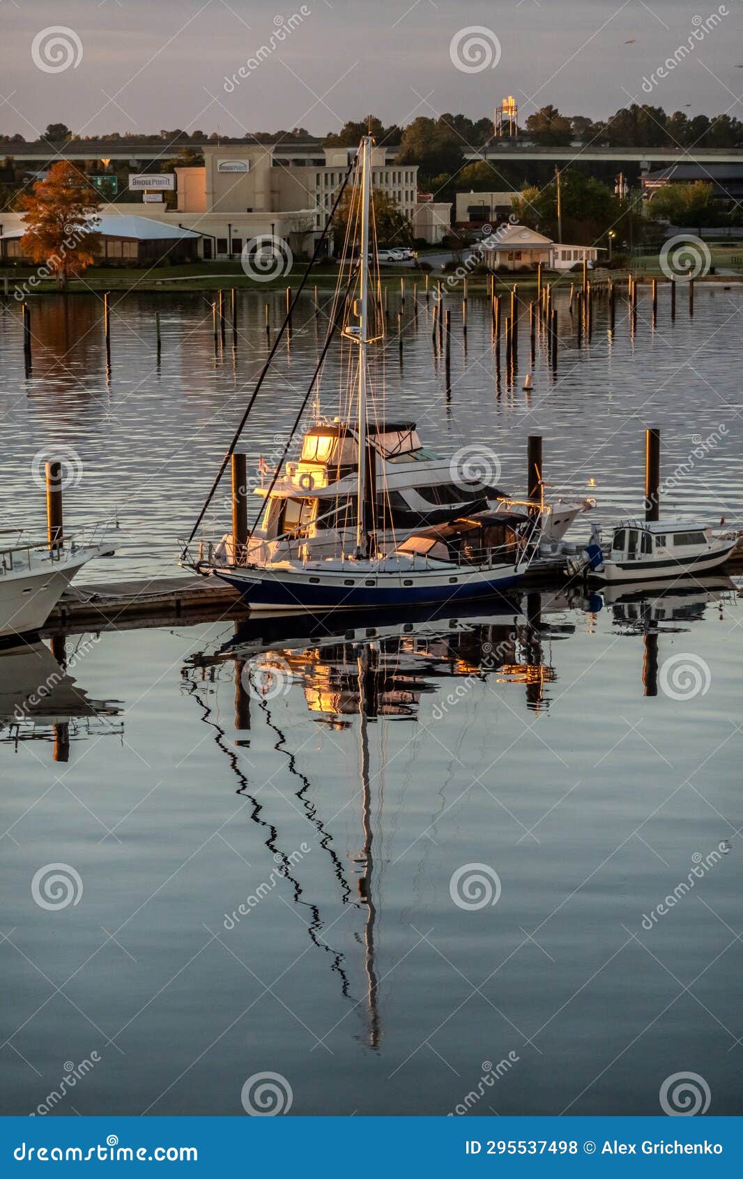 New Bern North Carolina Town Riverfront Scenes Stock Photo Image of landmark, clouds 295537498