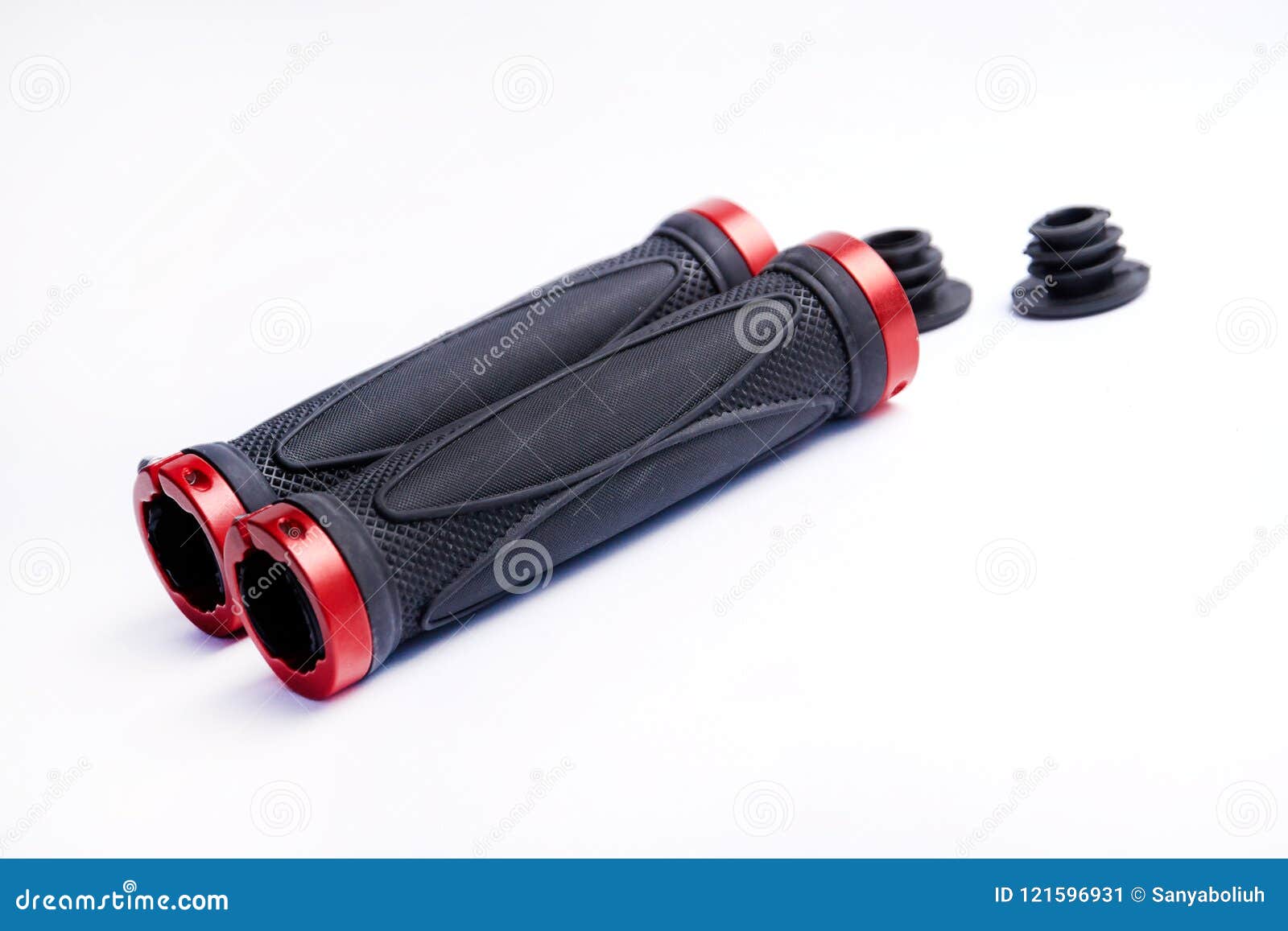 New Bicycle Handle Grip Isolated on White Background Stock Image