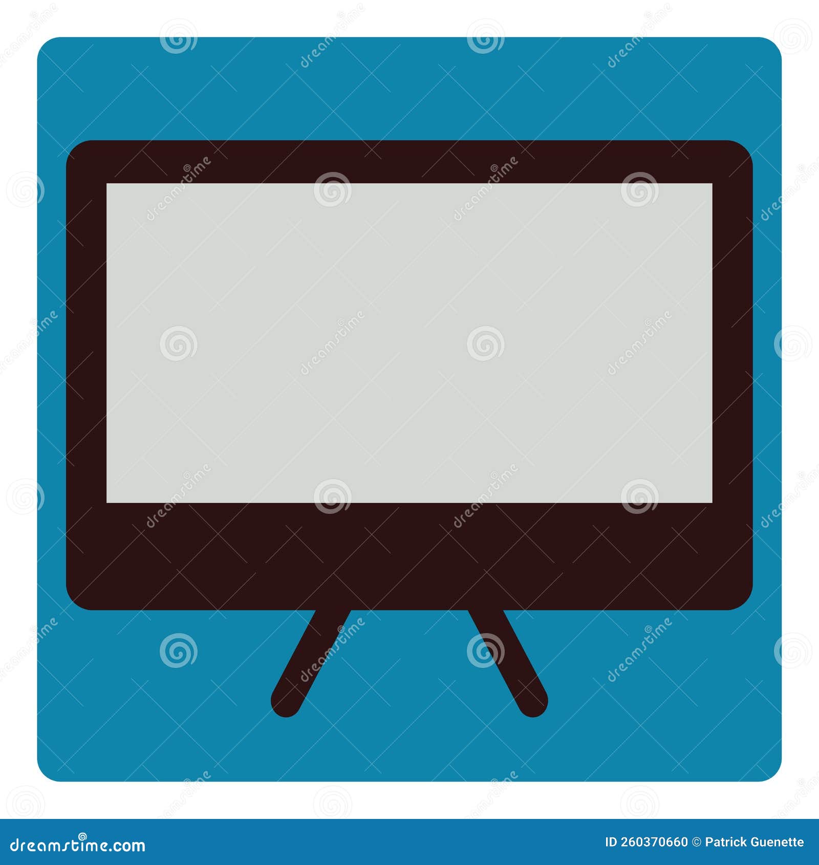 New big tv, icon stock vector. Illustration of support - 260370660