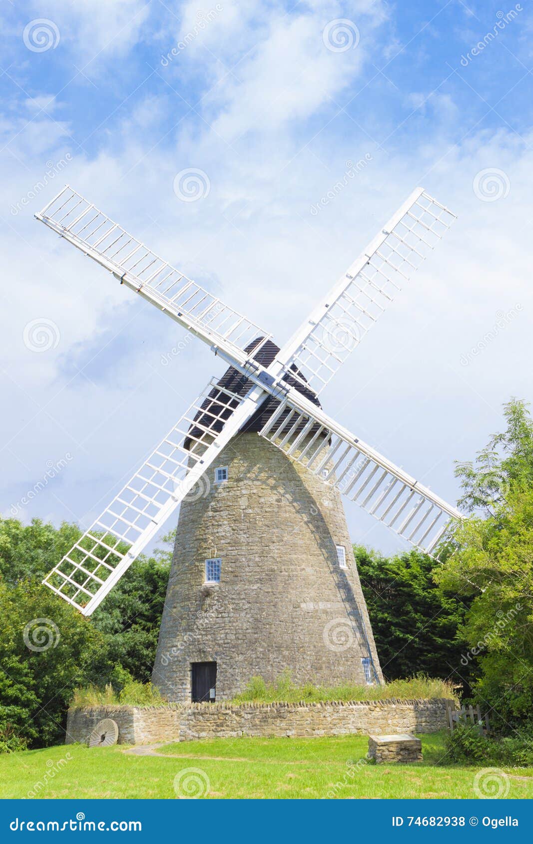 New Bradwell Windwill in Milton Keynes Stock Photo Image of building