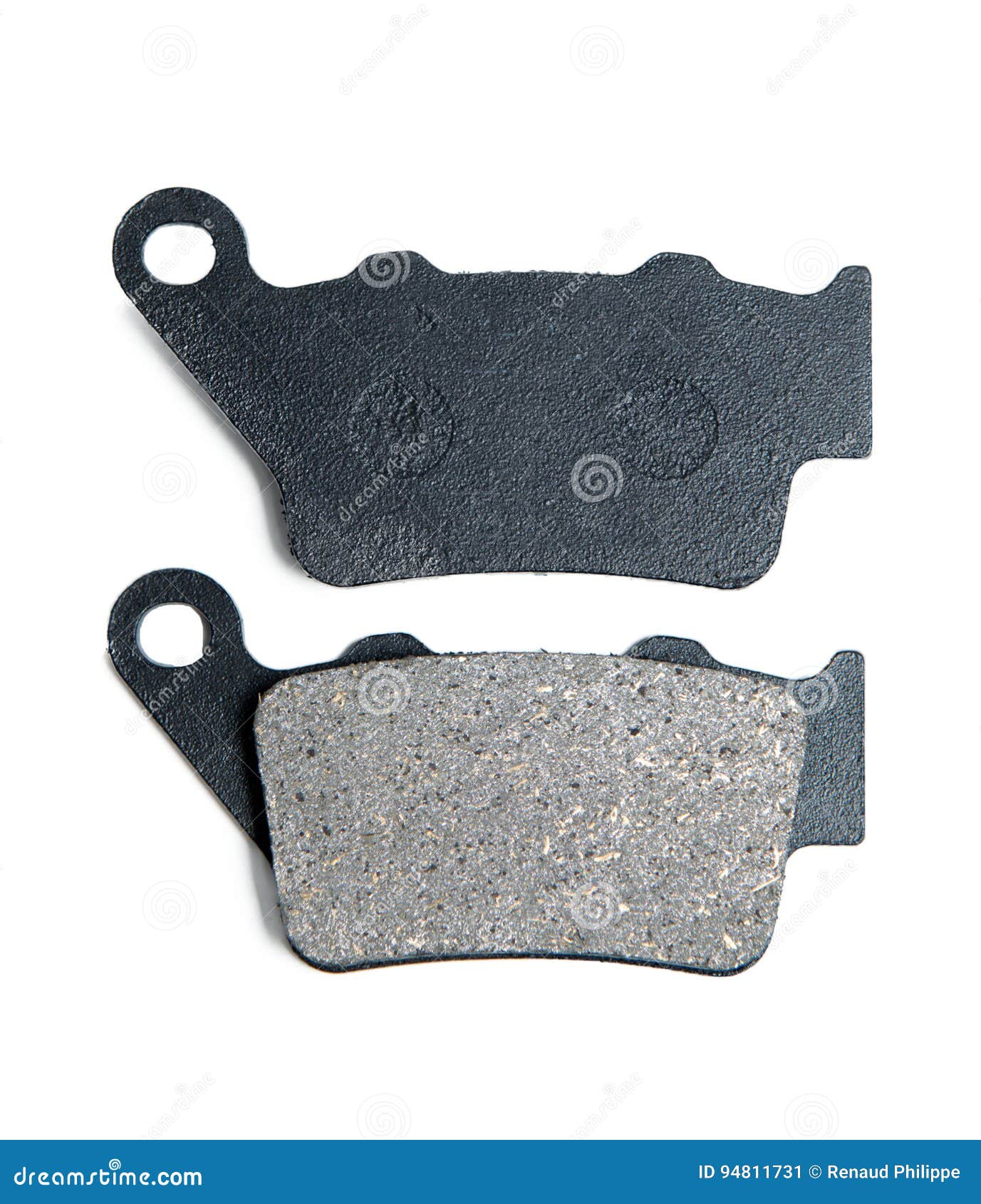 New Brake Pads for a Motorcycle on White Stock Image Image of spare
