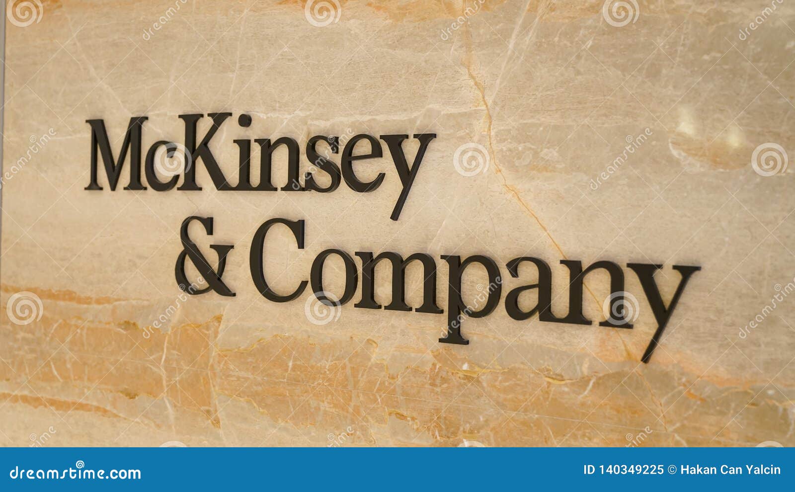 New Branded McKinsey and Company Logo Written on Marble Editorial ...