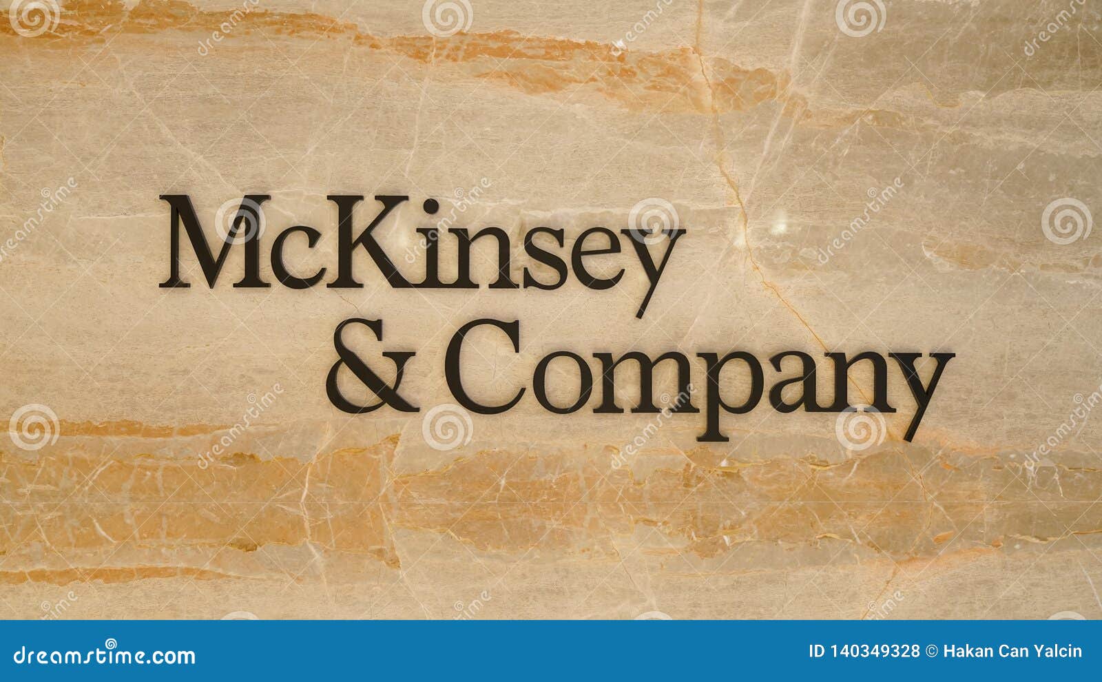 New Branded McKinsey and Company Logo Written on Marble Editorial ...